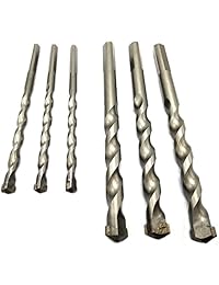 Broca de impacto de 6 mm y 10 mm, taladro de pared, la construcción de construcción Conjunto de taladro de impacto packgaeof 6 pcs
