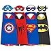 SPESS Comics Cartoon hero 4Pcs Capes and Masks costumes for kids