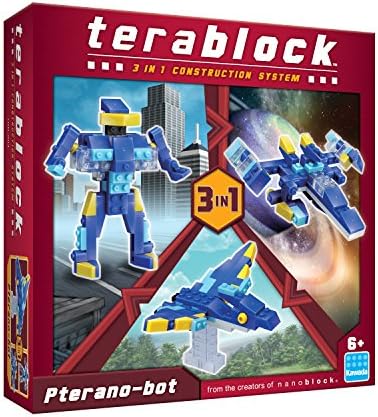Terablock Pterano-Bot 3 in 1 Construction Set (70 Piece)