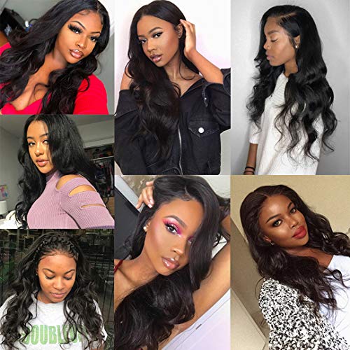 Human Hair Wigs Body Wave 12 Inch Brazilian Hair Wig 4x4 Lace Frontal Wig For Women Pre Plucked With Baby Hair Natural Hairline Natural Color