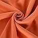 Deconovo Decorative Grommet Plush Orange Thermal Insulated Blackout Curtains for Bedroom, 52 x 63