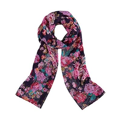 Accessories First Vintage Floral Womens Polyester Printed Scarf Accessories First Vintage Floral Womens Polyester Printed Scarf