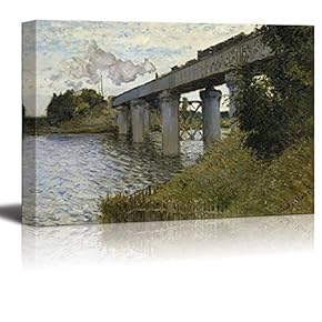 The Railroad Bridge in Argenteuil by Claude Monet...