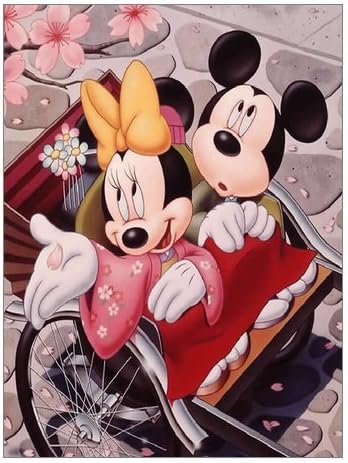 Scottshop Custom Mickey Mouse Gallery Wrapped Canvas Print 12" x 16" Inch - Stretched and Framed Ready to Hang Bedroom/Living Room Decorations Canvas Wall Art