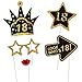 LUOEM 18th Birthday Photo Booth Props Glitter Birthday Photo Booth Props Birthday Party Decoration Favors Supplies 29Pcs