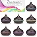 Sealive Remote Control 550ML Wood Grain Essential Oil Diffuser Electric Ultrasonic Humidifier Aromatherapy Cool Mist Humidifier Home Office SPA (Black)