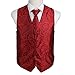 EGD2B.02 Marriage Paisley Microfiber Christmas Tuxedo Vest Necktie Set By Epoint