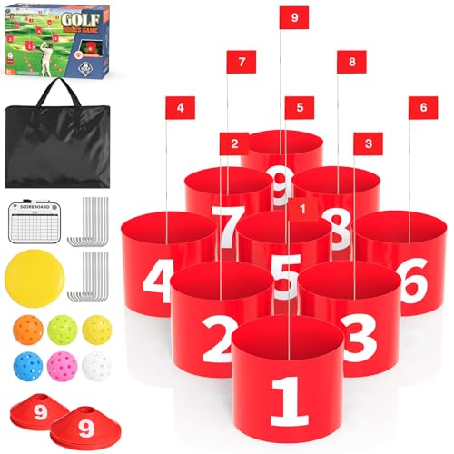 AONESY Maple Leaf Golf Game Golf Game Set with Buckets