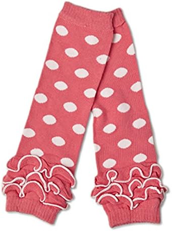 Polka Dot Leg Warmers (Pink with White Polka Dots)