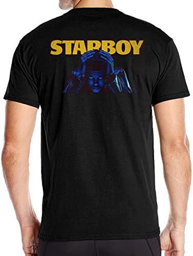 Starboy Album Cover Man Back Print Graphic Tshirts