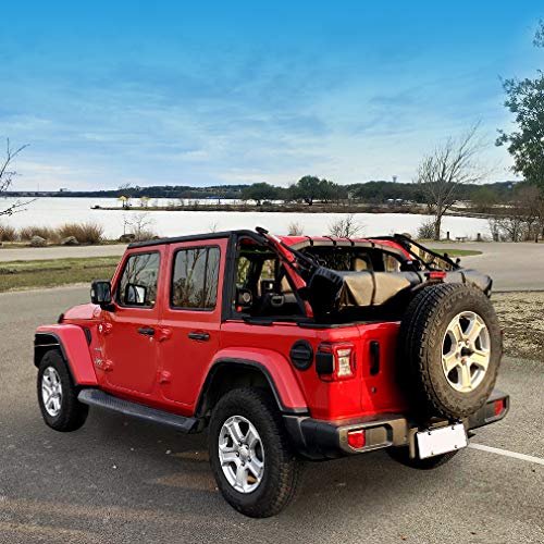 Shadeidea Soft Top Boot for Jeep Wrangler Premium Storage Cover JL