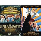 Rush Life Wes Anderson The Life Aquatic With Steve Zissou &amp; Rushmore DVD Bill Murray Jason Schwartzman Comedy Double Feature Movie Pack