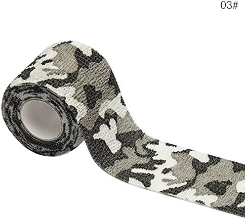 WANGLAI 15CM X 4.5M Camouflage Non-woven Self-adhesive Bandage - First Aid Medical Wrap Elastic Waterproof Bandage