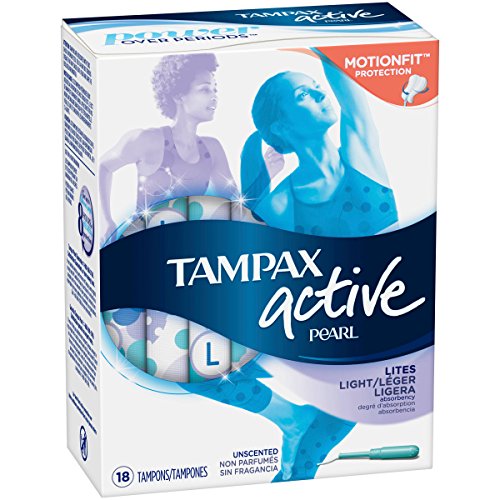 Tampax Pearl Active Tampons Light Unscented 18 Each (Pack of 3)