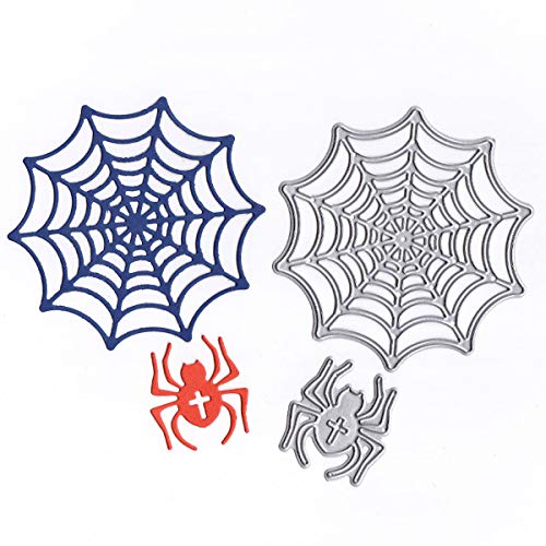 Halloween Cutting Dies, Skull Spider Web Ghost Stencil Die Cuts for Card Making DIY Craft and Gift Wrapping