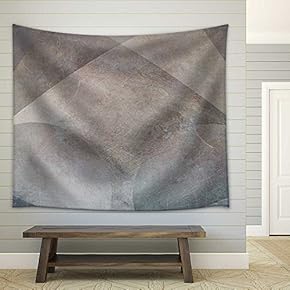 Scratched Brown Metal Background with Arrow Shape - Fabric Wall Tapestry Home Decor - 51x60 inches