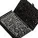Metal Damask Embossed Business Card Case (Black)
