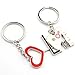 RenBa 100 Pcs Metal Swivel Lanyard Keychain Rings with Chain Claw Clasp Hook Key Rings and 100 Pcs Screw Eye Pins Bulk for Crafts