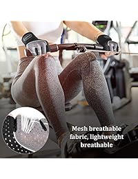 Joyoldelf guantes de levantamiento de pesas, transpirables y muñequeras integradas y guantes de entrenamiento acolchados con agarre fuerte para levantamiento de pesas, entrenamiento en cruz, gimnasio, fitness, culturismo, hombres y mujeres