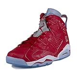 Nike Mens Air Jordan 6 Retro X Slam Dunk Varsity Red-White Leather Basketball Shoes