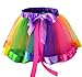 Little Kids Girls Rainbow Skirt Cute Tutu Dance Ballet Party Dress,Large / 4-7 Years,0#