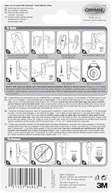 Command Small Utility Hooks White 6 Pack 12 Strips Damage Free Hanging 450g view 14