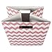 DII Hard Sided Collapsible Fabric Storage Container for Nursery, Offices, & Home Organization, (11x11x11) - Chevron Rose