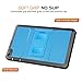 MoKo Case for All-New Amazon Fire HD 8 Tablet (7th/8th Generation, 2017/2018 Release) - [Heavy Duty] Shockproof Full Body Rugged Cover with Built-in Screen Protector for Fire HD 8, Blue & Dark Gray