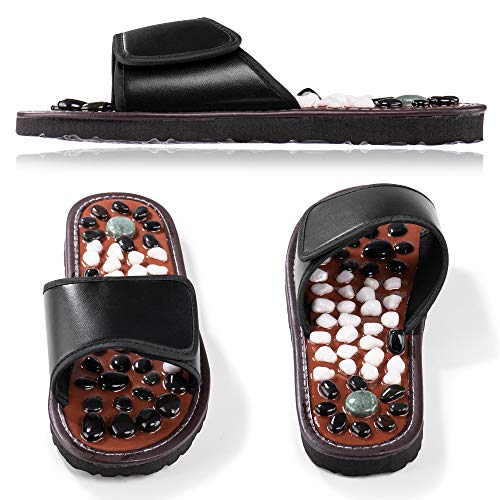 BYRIVER Natural Stone Deep Tissue Acupressure Foot Massage Slippers Shoes Sandals Reflexology Massager Relive Arthritis… - Image 3