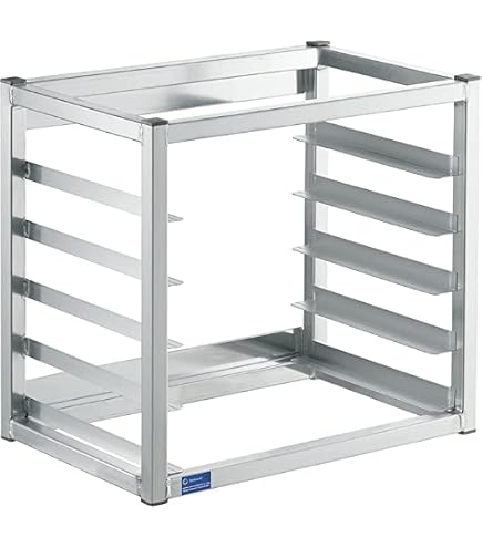 thumbnail image 2 of Costway 10-Sheet Aluminum Bakery Rack – Rolling Commercial Cookie Bun Pan Rack, Half Height, Silver, KC44420 2 of 5