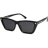 SOJOS Trendy Sunglasses Womens Cute Cat Eye Polarized Square Women Designer Shades SJ2297