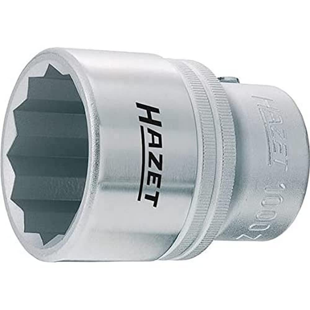 HAZET 1000Z-38 65 mm 12-Point Profile Socket - Chrome-Plated/Polished