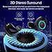 True Wireless Earbuds Bluetooth 5.0 Auto Pairing Wireless Earphones IPX7 Waterproof Sport Bluetooth Headphones with 3500Mah Charge Case and Mic HD Calls Noise Reduce Earbuds for iPhone Android Black