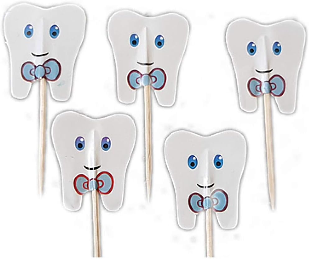 Boys first tooth deco toothpick, 10 pcs -3