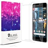 Google Pixel 2 Screen Protector Clear, [2 Packs] 9H Hardness Tempered Glass Anti-Oil Stain, Anti-Scratch Screen Protector Film for Google Pixel 2 with Lifetime Replacement Warranty - Clear