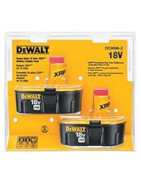 DeWalt DC9096-2 18 voltios XRP Hour de 2,4 amperios NiCad batería estilo pod (2 unidades)