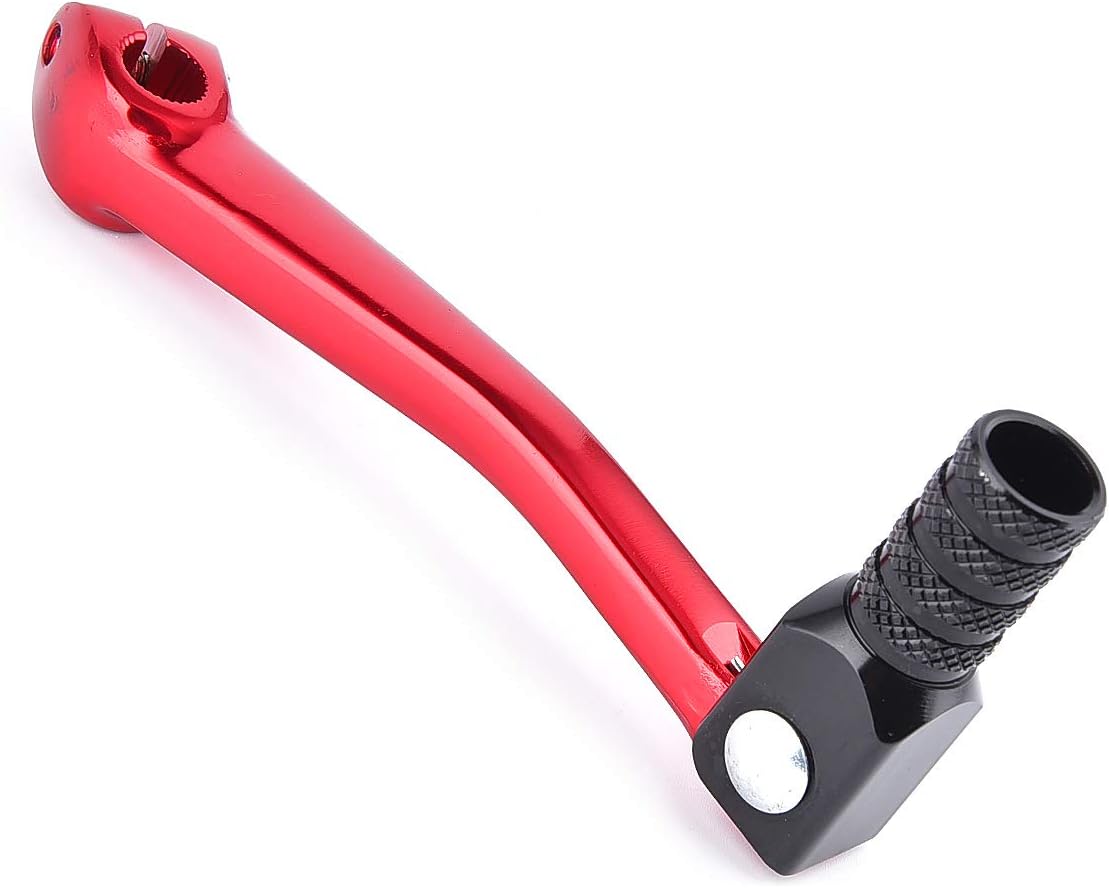 CNC Gear Shifter Alloy Folding Unbrakable 110CC 125CC Dirt Pit Bike CRF50 XR50 Red-Black: Home Improvement