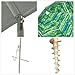 SueSport Sand Anchor 7 feet Beach Umbrella with Tilt and Telescoping Pole