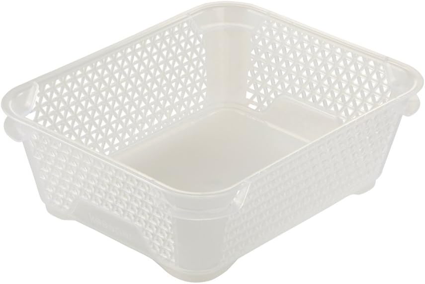 keeeper Mini Storage Basket, Stackable, A6 Size, 20x16x7 cm, Mirko, Transparent, DIN A6