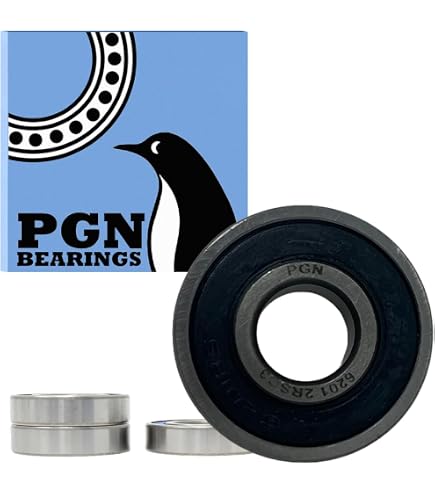 TIMKEN 6201-ZZ, 4 Pcs,Double Metal Seal Bearings 12x32x10mm, Pre