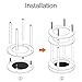 Fintie Acrylic Stand Guard for Amazon Echo Plus / Echo (1st Generation) - Enhanced Strength and Stability Station Holder, Jet Black
