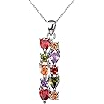 Hermosa Multicolor Bracelets for Women Cubic Zirconia Tennis Bracelets Necklace Earrings Jewelry Sets Bridal Jewelry Gift for Mom Wife