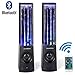 SoundSOUL Bluetooth Dancing Water Speakers LED Speakers Wireless Water Fountain Speakers (Bluetooth 4.0, 4 Colored LED Lights, Dual 3W Speakers, Built-in Rechargeable 2500mAh Battery) - Black