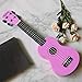 yosager 21 Inch Wooden Ukulele Toy for Kids Musical Instrument Musical Toys (Pink)