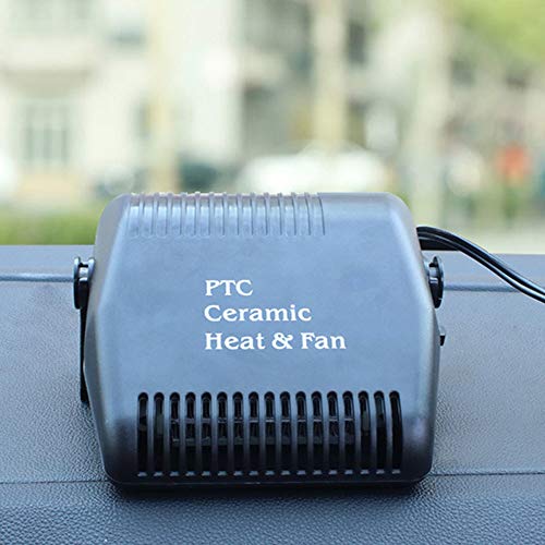 Shentesel 12V Winter Car Vehicle Fan Heater Warmer Windshield Defroster Demister Portable - Black