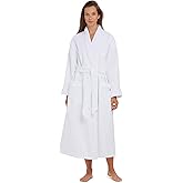 MONARCH Unisex Plush Lined Waffle Spa Robe – Soft and Warm Textured Fabric, Generously Sized Hotel & Spa Robe with Pockets