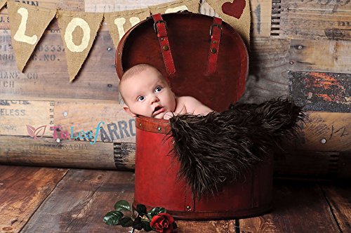 Faux Mongolian Fur Photography Prop, Newborn Prop, Basket Stuffer, Layering Blanket, Rug (Small, 18