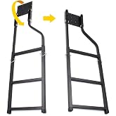 KMFCDAE Tailgate Ladder Pickup Truck Accessories Universal Extension Step Ladder with Stainless Steel Self Drilling Hex Screws