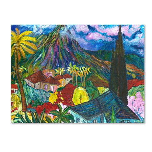 Trademark Fine Art House by The Mountain Canvas Wall Art, 24 by 32-Inch
