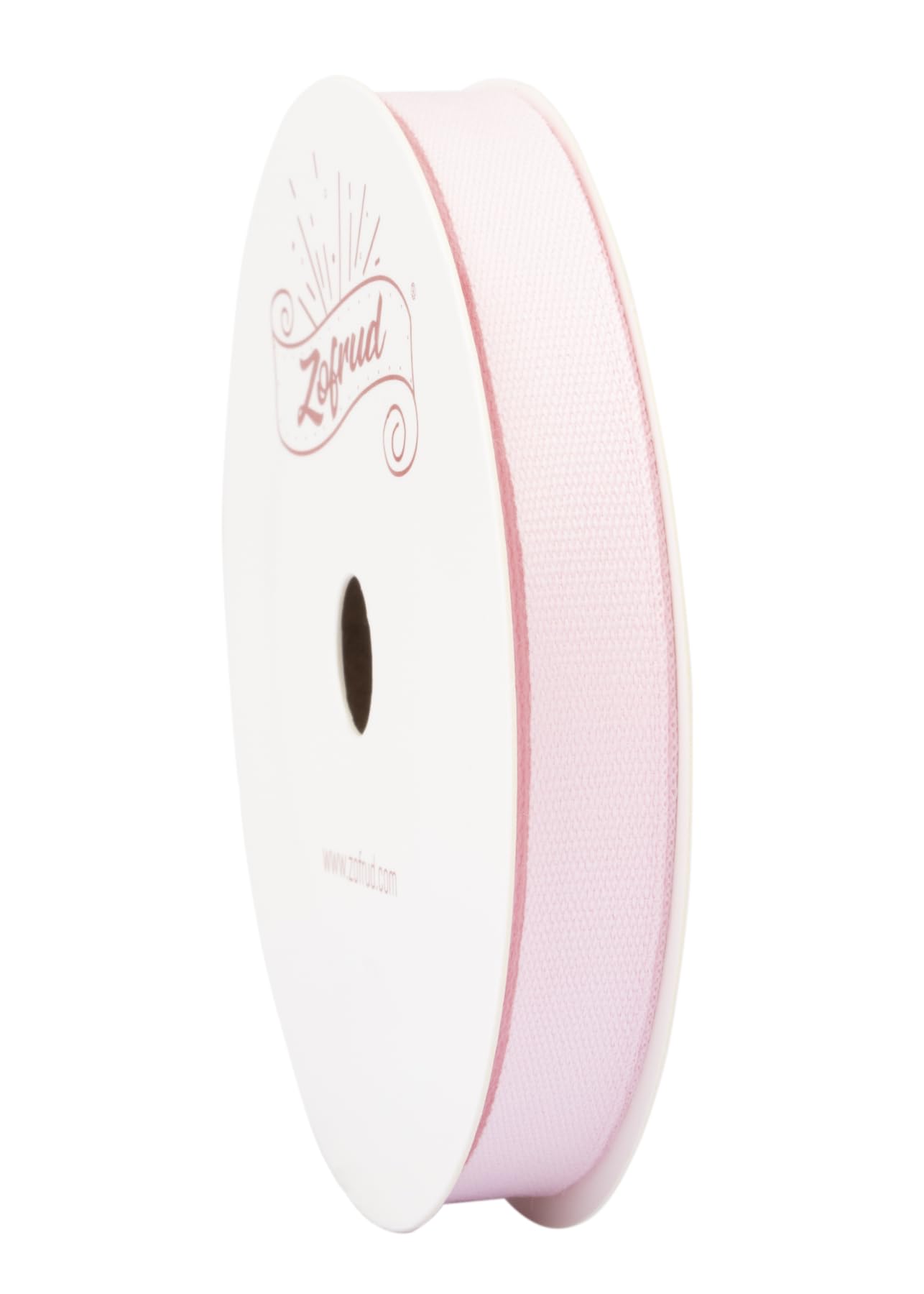 Zofrud Pearl Pink Cotton Ribbon - 9mm x 9 Meters - Ideal for Gift Wrapping, Sewing, and Crafts